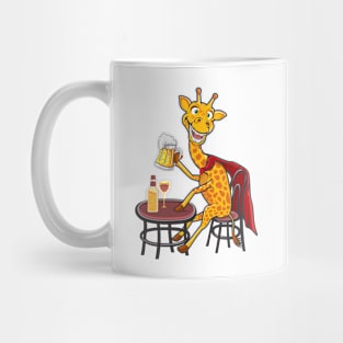 Giraffe Drinks Mug